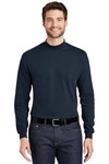 Interlock Knit Mock Turtleneck