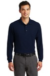 Port Authority® - Long Sleeve Silk Touch™ Polo with Pocket. K500LSP 