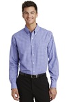 Long Sleeve Gingham Easy Care Shirt