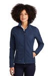 Ladies Shaded Crosshatch Soft Shell Jacket