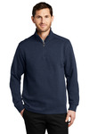 Slub Fleece 1/4 Zip Pullover