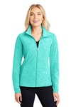 Women's Heather Microfleece Full Zip Jacket