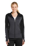 Women's Tech Fleece Colorblock Full Zip Hooded Jacket