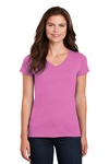 Women's Heavy Cotton 100% Cotton V Neck T Shirt