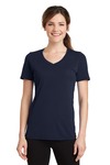 Ladies Essential Blended Performance V Neck Tee