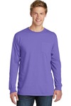 Beach Wash ® Garment Dyed Long Sleeve Pocket Tee