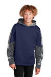 Youth Sport Wick ® Mineral Freeze Fleece Colorblock Hooded Pullover