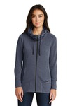 Ladies Tri Blend Fleece Full Zip Hoodie