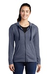 Women's PosiCharge ® Tri Blend Wicking Fleece Full Zip Hooded Jacket