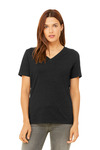 Women's Relaxed Heather CVC V Neck Tee