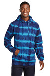 Allover Stripe Tie Dye Fleece