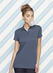 NEW District Made™ - Ladies Slub Polo. DM450