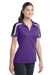 Sport-Tek® - Ladies Tricolor Shoulder Micropique Sport-Wick® Polo. LST658