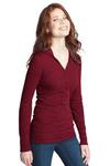District® - Juniors Long Sleeve Thermal Henley Hoodie. DT218H 